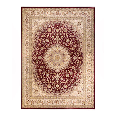 Classic One-of-a-Kind 9' 2" X 12' 7" Hand Knotted Area Rug
