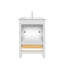 Ensemble de meuble-lavabo autoportant 24 po Amandie blanc mat avec plateau en quartz blanc-738044142-731701162