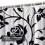 Rideau de douche imperméable à motif floral avec 12 crochets-557495944