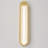 Transitional Linear LED Wall Sconce with Clear Ribbed Glass Shade-1421279139