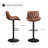Febe Swivel Adjustable Height Bar Stool-1426290367