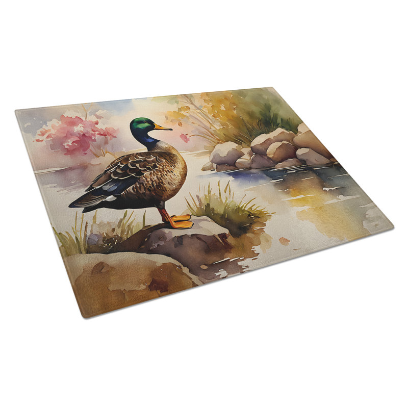 Planche à découper en verre American Black Duck