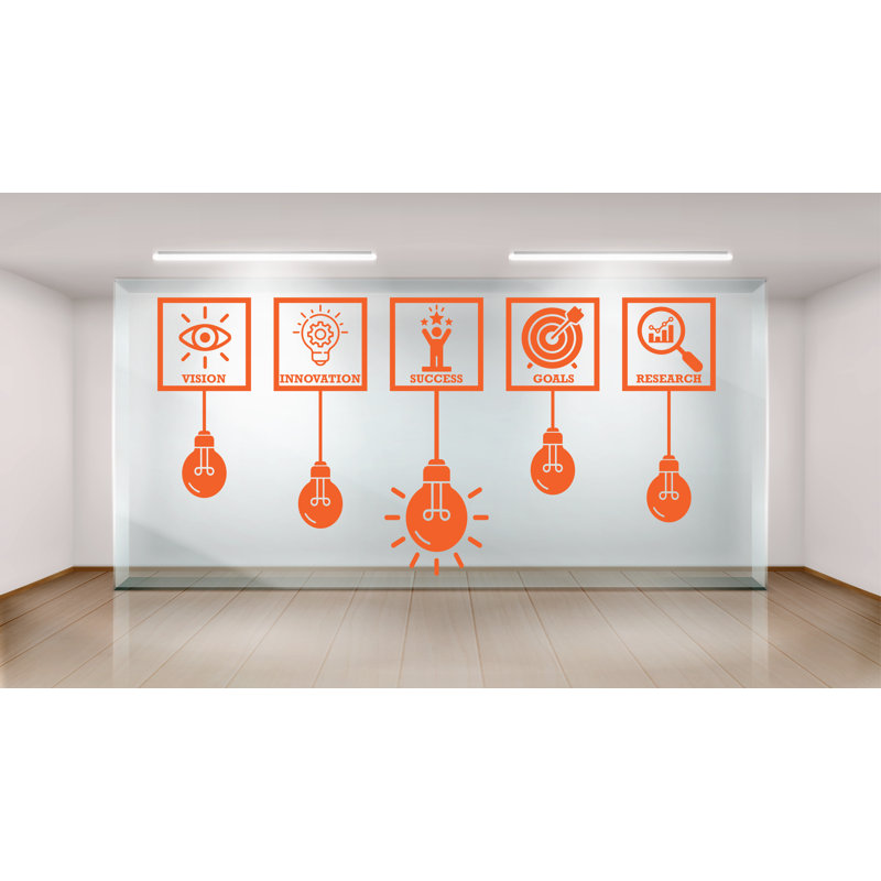Vision, objectifs, recherche et succès, H 24 po x l 12 po, Noir