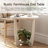 Flora Round Farmhouse End Table with Storage in White