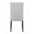 7pc Dining Set Rectangular Marble-like Tabletop Dark-finished Base Upholstered Chairs