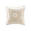 Housse de lit de jour réversible 6 pièces en crème - Bord festonné pour matelas simple avec coton et ensemble complet d'accessoires tendance, bordure décorative, articles assortis-124477375