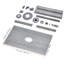 Ensemble de trottoir de douche 60 po x 48 po en acier inoxydable, mousse EPS, PEHD, XPS, PVC, PE 1 ensemble de drain central imperméable facile à installer