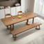 Table de salle à manger rectangulaire en bois massif-707212840