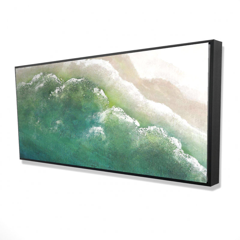 Turquoise sea - 24"x48" Framed canvas