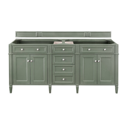 Dussault 72'' W Double Bathroom Vanity Base