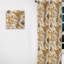 Rideau en velours glamour or et blanc Royal Flower Garden Serenity III - obscurcissant - 1 panneau-107577399