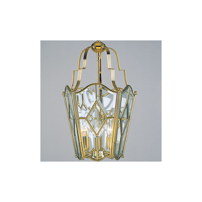 Plaistow 4 - Light Gold Lantern Pendant