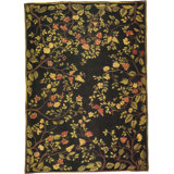Wool Floral Area Rug