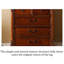 American Country Style Birch Wood Carved Accent Chest