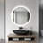 Round Frameless Backlit Led Bathroom Vanity Mirror Dimmable Anti-fog Wall Mounted Mirror-1742799663