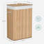 Bamboo Laundry Basket with Handles-1521130170
