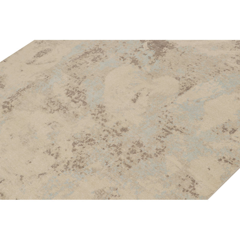 Distressed Homage Handmade Kilim Wool Abstract Area Rug, Rectangle 12' x 18'
