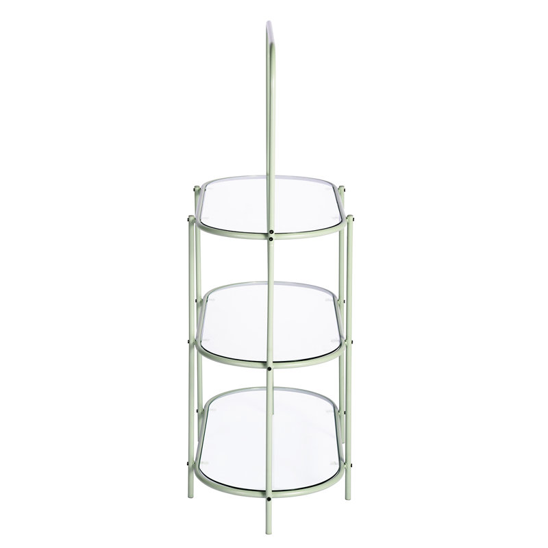 Invaldi 95cm W Metal Shelving Unit, Green