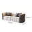 Business Reception Sofa Set in Sober Gray