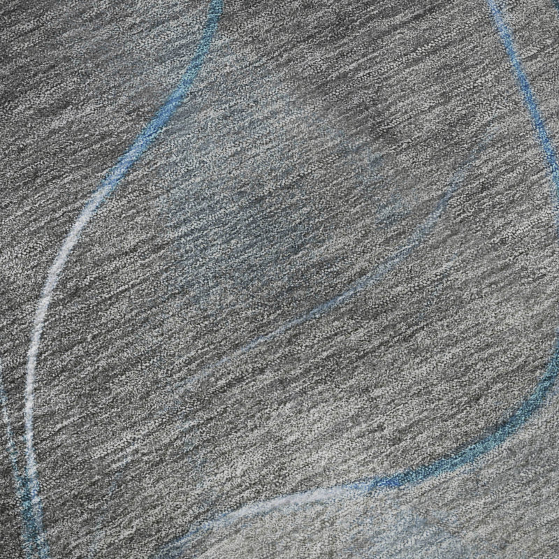 Premium Machine Washable Varasteh AMF1668 Swirls Rug, Rectangle 10' x 14'