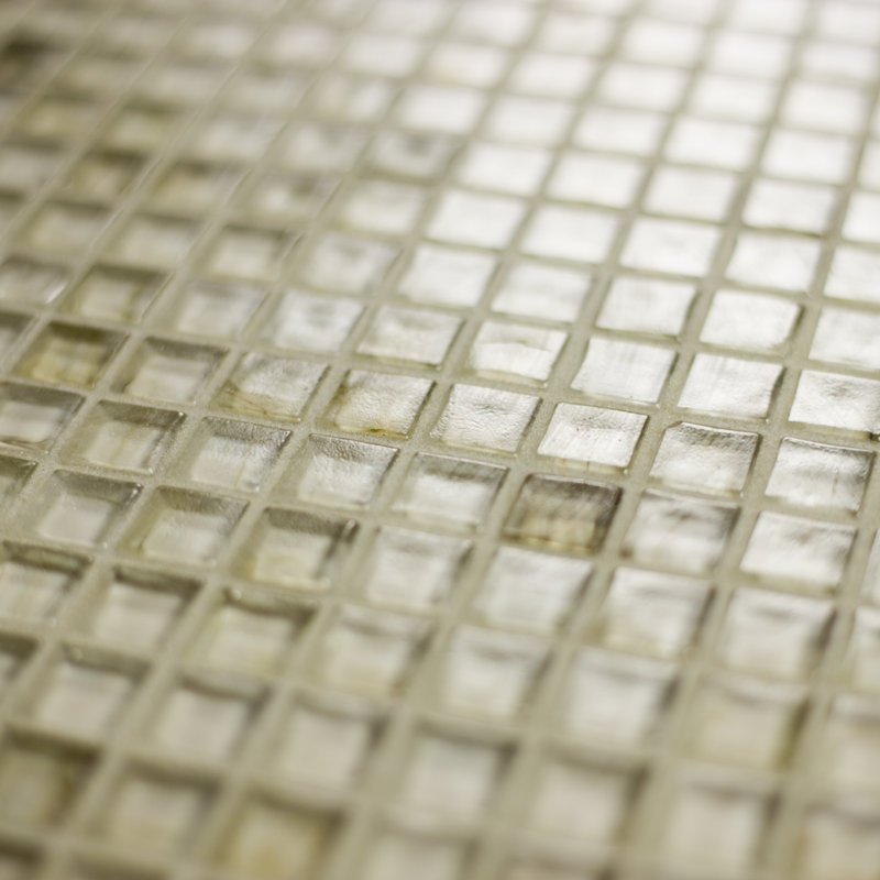 Carreau de mosaïque carré en verre 4D 0,63 po x 0,63 po 4D
