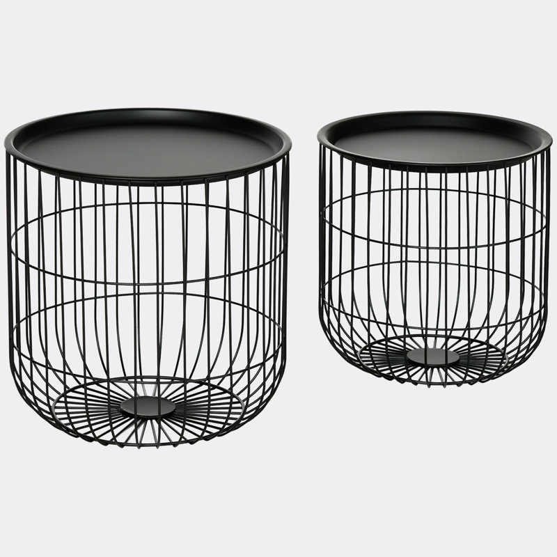 Cynne Steel Top Nesting Tables
