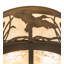 Rustic Lodge 2 - Light Semi Flush Mount
