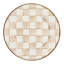 Mocha Check Salad Plate