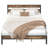 Bed And Headboard, Easy Assembly, Noise-free, No Box Spring Needed, Heavy Strong Metal Support, Double-row Support Bars-343712615-392833737