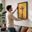 Gentle Giraffe Modern - Framed Print-1818282230-1818282187