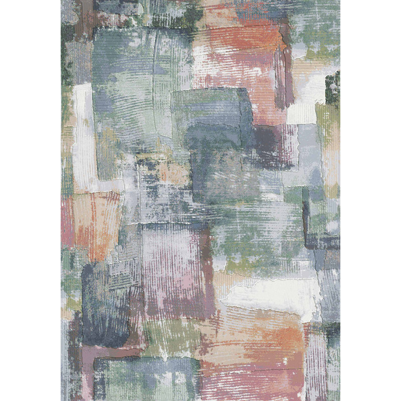 Clymer Abstract Area Rug, Rectangle 133 x 195cm