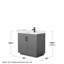 Ensemble de meuble-lavabo simple 36 po avec plateau en quartz Miranda-97991449-97987363-97987364