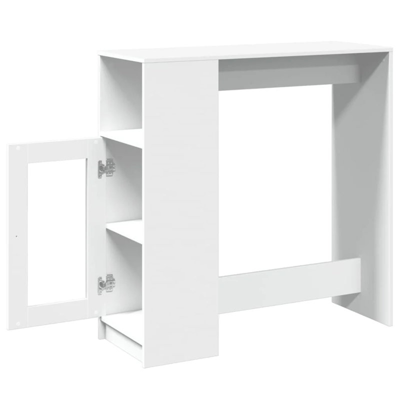 Siver Dining Table, White