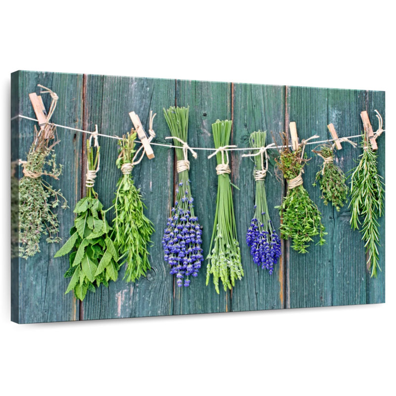 Yarlin Drying Herbs, 16" H x 24" W