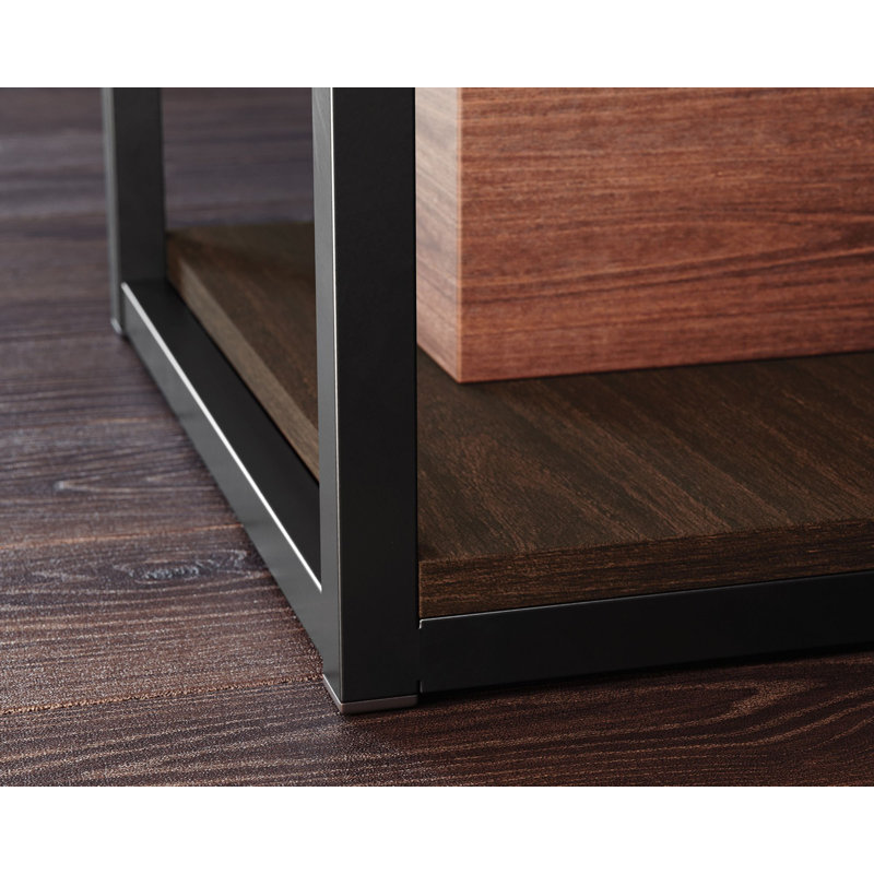Sindoori Mango Wood Desk with Drawer and Filing Cabinet