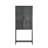 Benvolio 70.87-inch Black Two Door Metal Storage Cabinet with Fluted Clear Doors