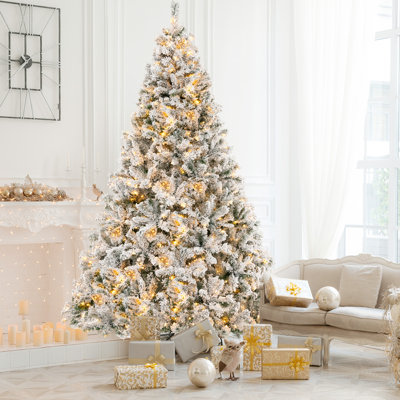 Lighted Artificial Pine Christmas Tree