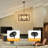 6-Light Dimmable Geometric Square/Rectangle Chandelier-18905009