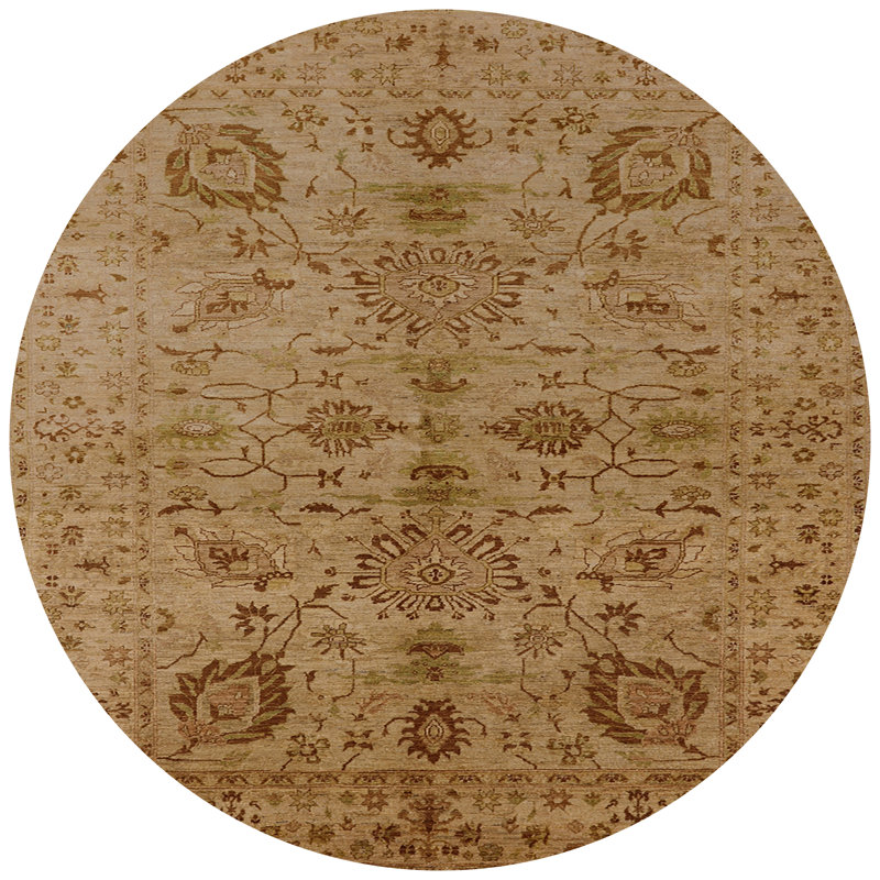 Tapis beige Newmarch, Rond 7 pi