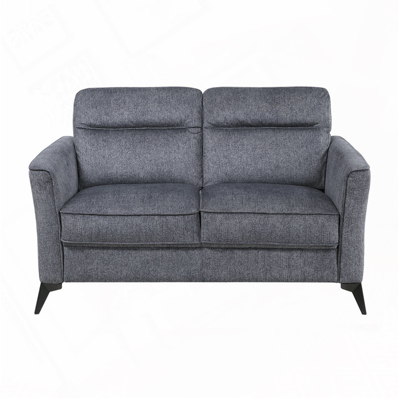 Causeuse en microfibre, Gris foncé