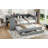 Twin Size Wooden Daybed with Trundle, Built-in Desk, Storage Drawers and Shelves for Space-Saving Multi-Functionality.-241448264-241448265