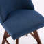Ensemble de 2 tabourets de bar pivotants à hauteur de comptoir, siège de 26 po de hauteur, ensemble de tabourets de bar rembourrés, tissu bleu-1492623199