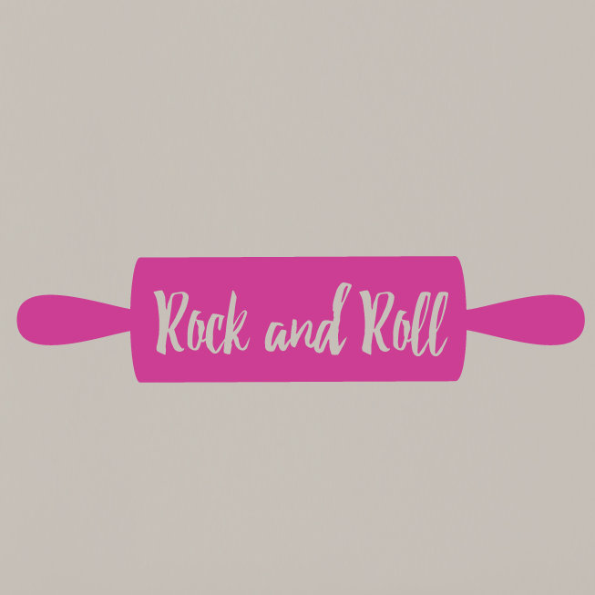 Adhésif décoratif Rock and Roll Rolling Pin, Rose vif