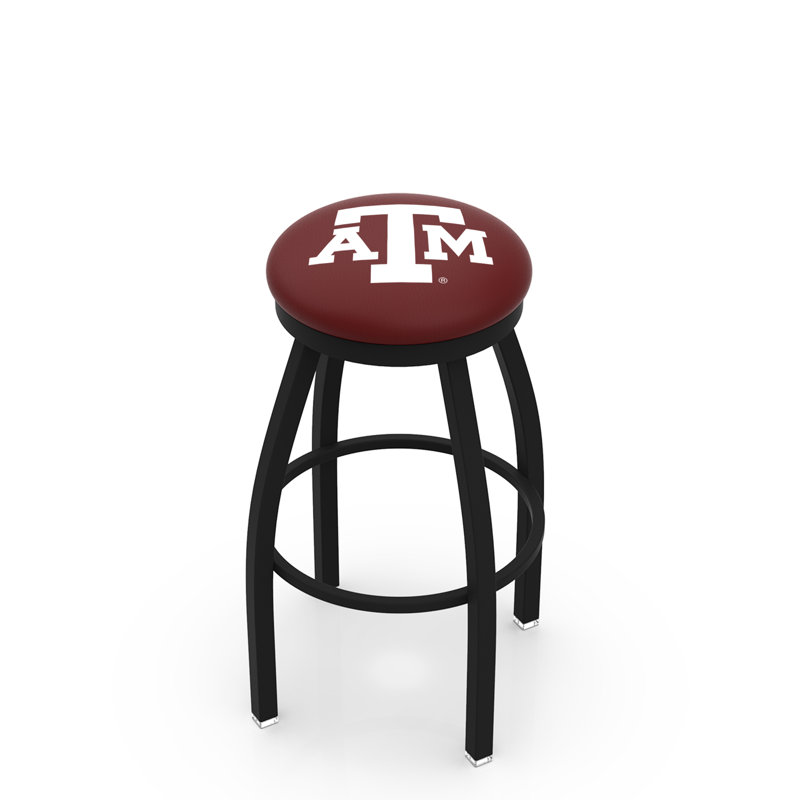 Tabouret de bar pivotant de 30 po NCAA, Ride noire, Texas A & M