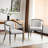 Jaquayla Gold-Tipped Modern Dining Chairs-1796146592