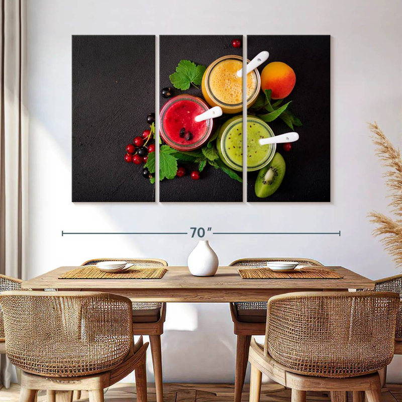 Yarlin Assorted Fruit Smoothies, 42" H x 65" W