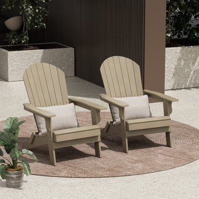 Chaise Adirondack pliante en plastique Arrlo