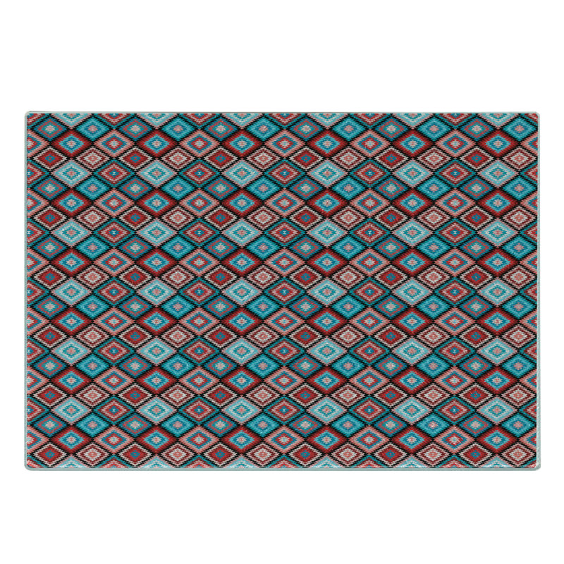 Ambesonne Aztec Tempered Glass Cutting Board Moroccan Effect Multicolor