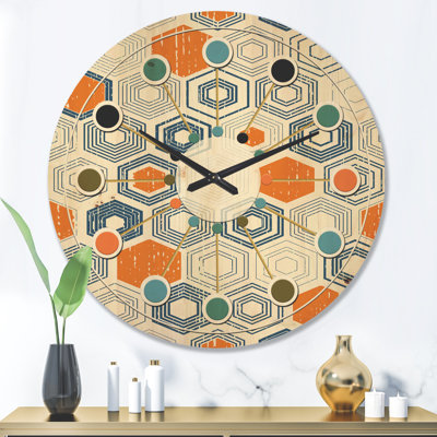 Horloge murale Hexagon