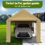 Tente de garage portative 10 x 20 pi avec abri d'auto robuste-133706561